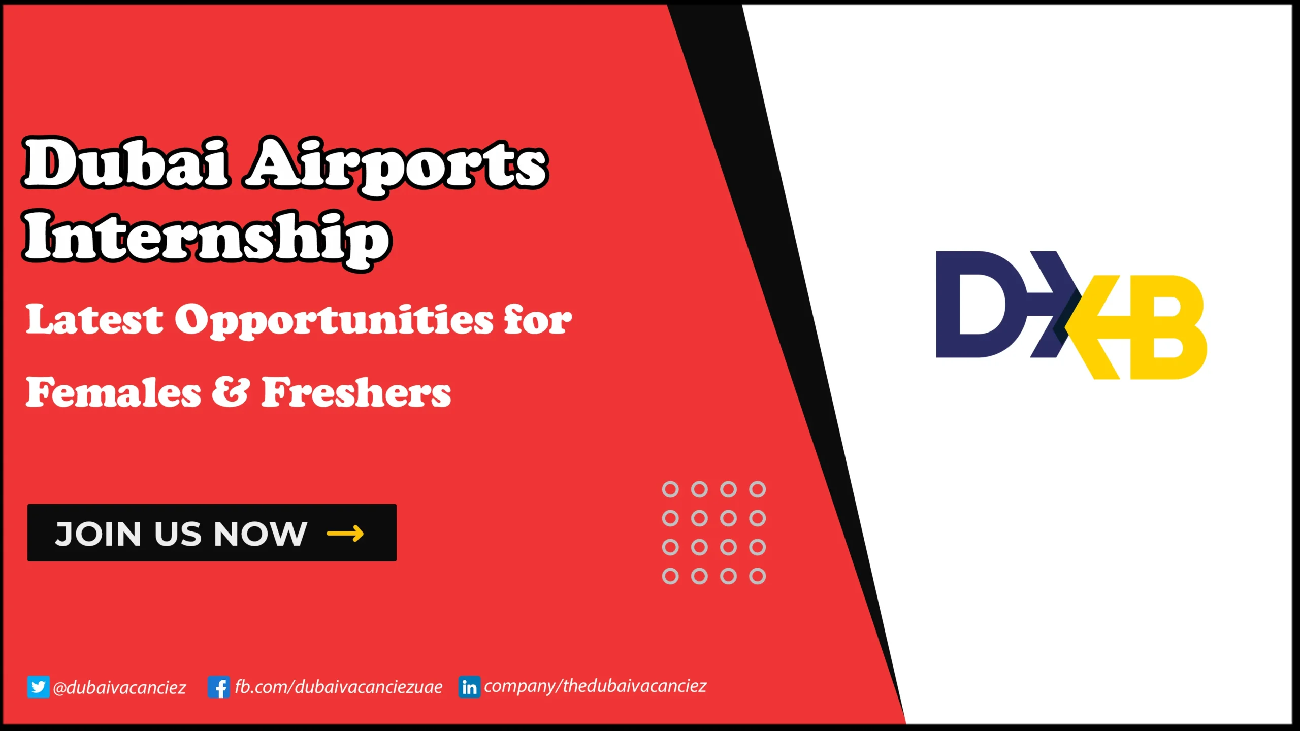 Dubai Airports Internship | Multiple Positions for Freshers in UAE Dubai Airports Internship