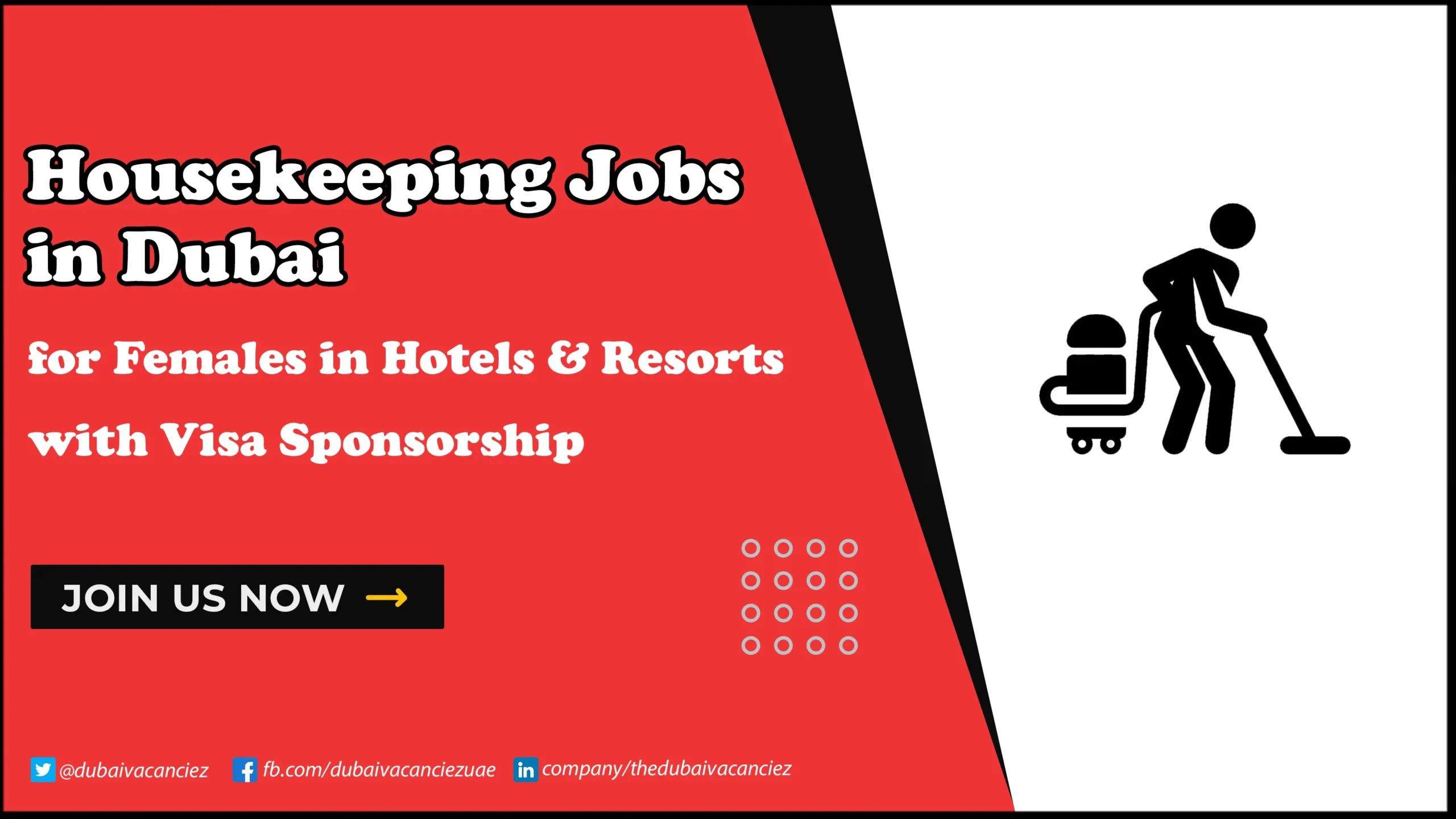 Housekeeping Jobs in Dubai & Across UAE with Visa Sponsorship for Foreigners Housekeeping Jobs in Dubai